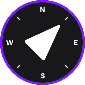 Rockhounding map compass