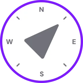 Rockhounding map compass