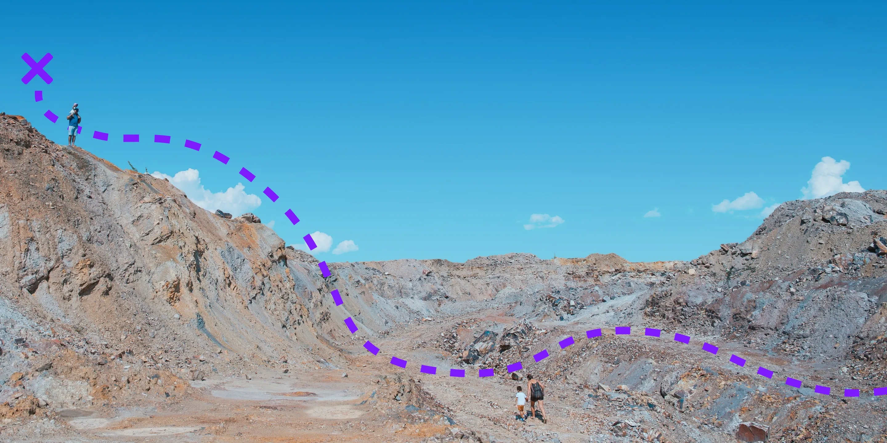 Family rockhounding together